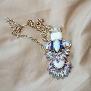 Vintage Women's Colorful Statement Necklace